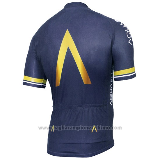 2017 Abbigliamento Ciclismo Aqua Blu Manica Corta e Salopette